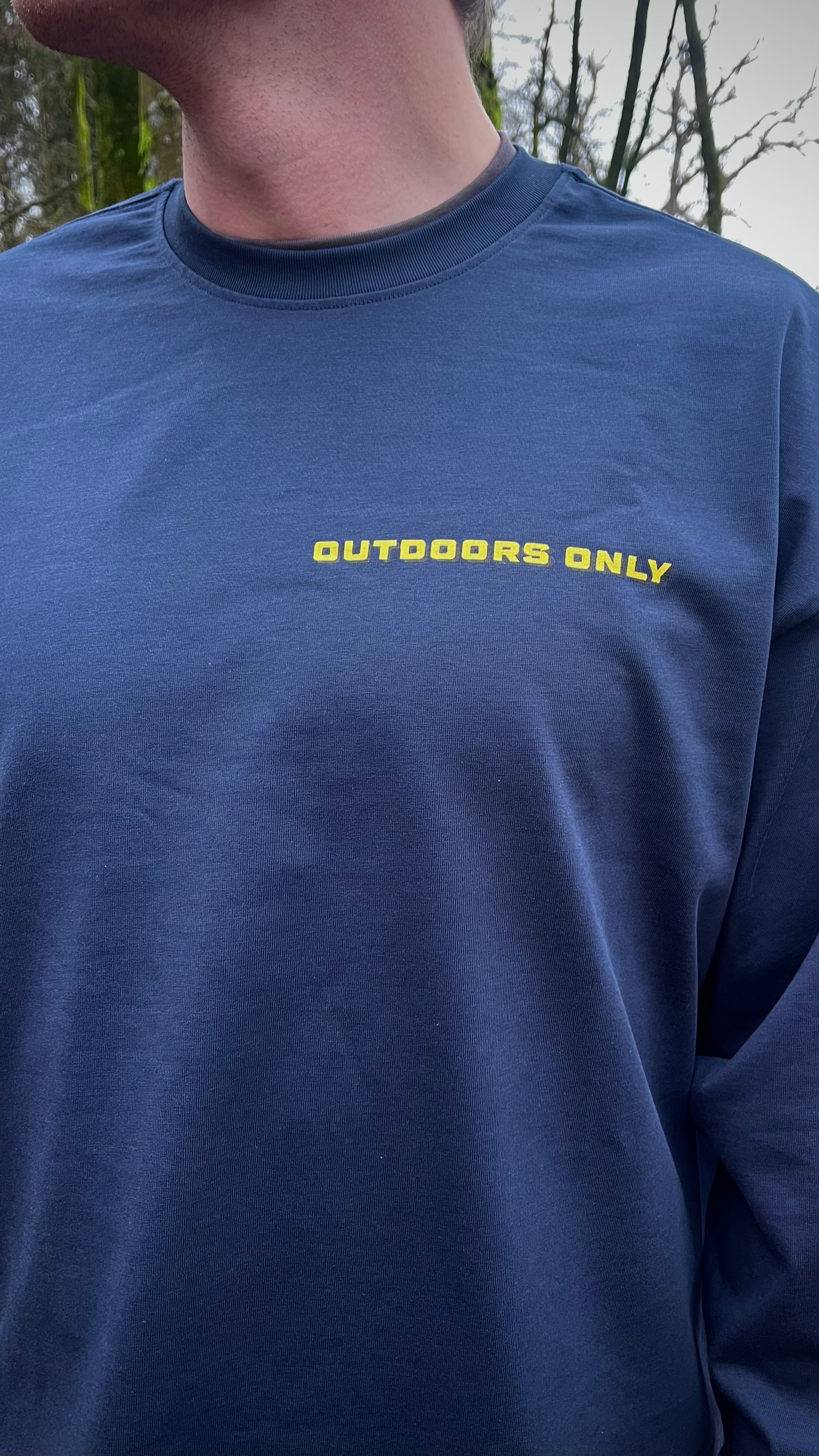 'Carabiner' Long Sleeve Navy T-shirt