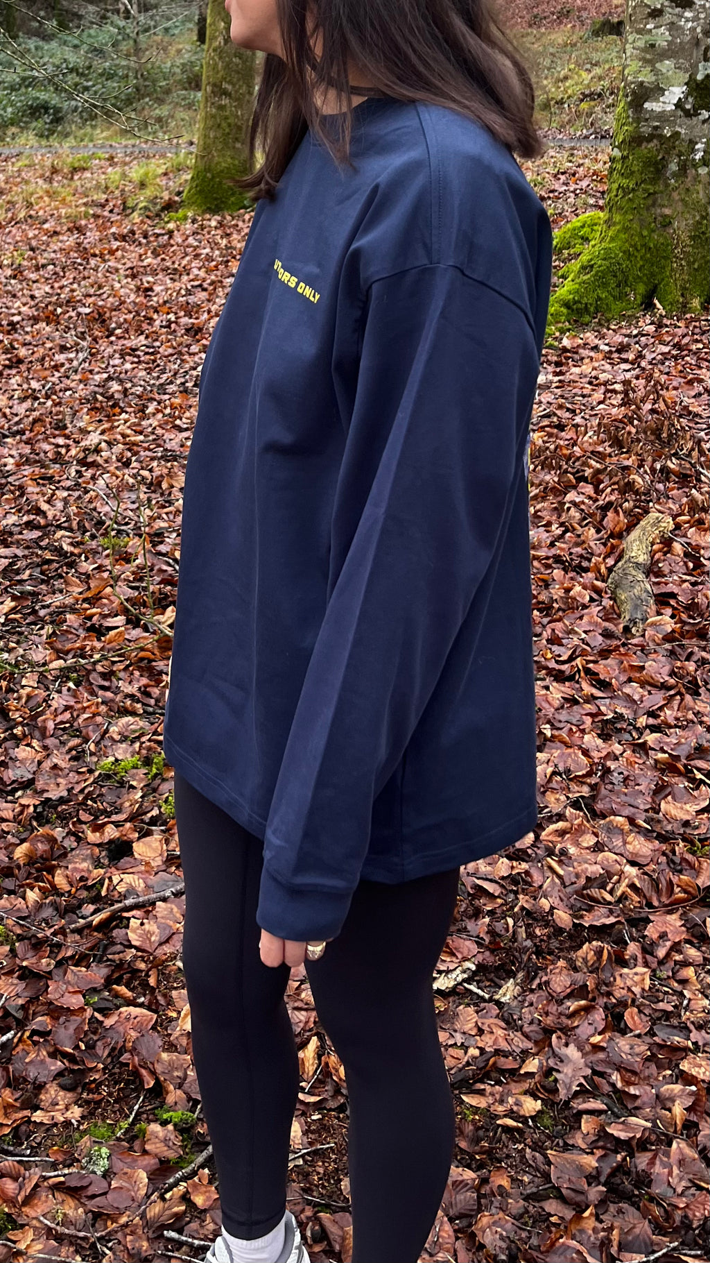 'Carabiner' Long Sleeve Navy T-shirt